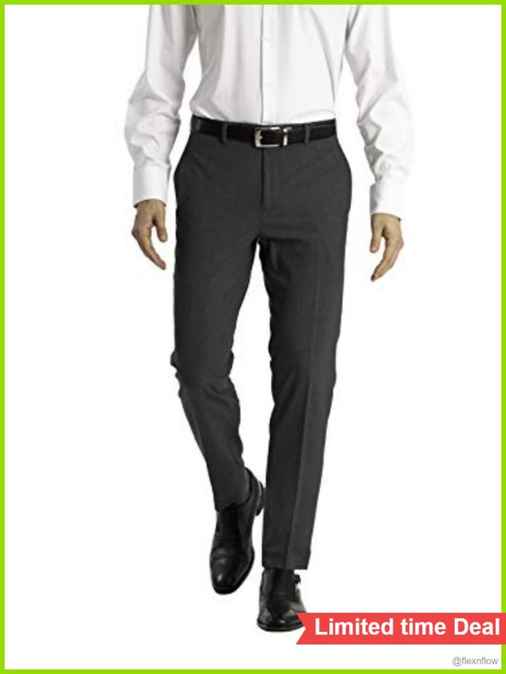 Men's Skinny Fit Stretch Dress Pants Ultra-Tapered Performance Suit Pants